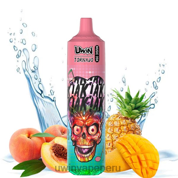UWIN Vape Perú - UWIN CRYSTAL vaporizador desechable 35k durazno mango piña B200B25