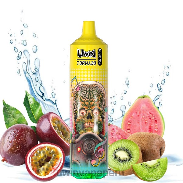 UWIN Vape Reseña - UWIN CRYSTAL vaporizador desechable 35k kiwi maracuyá guayaba B200B23